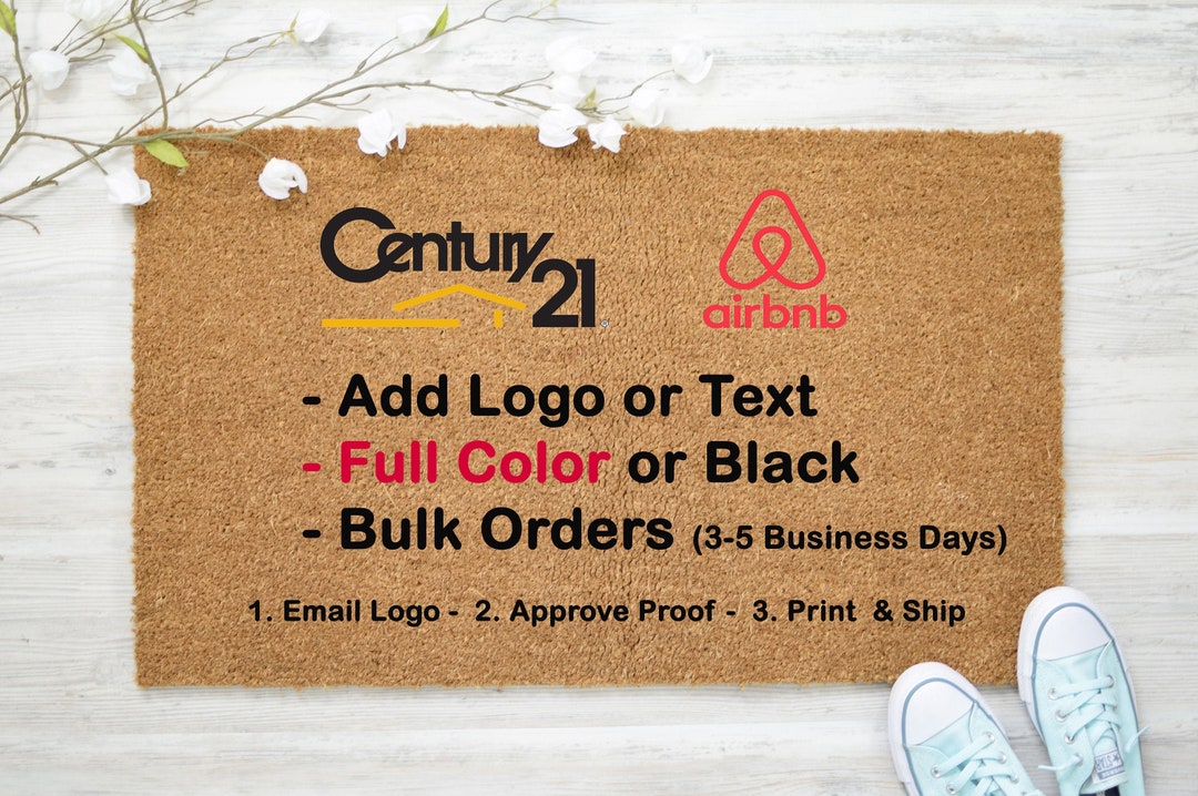 Custom Doormat Custom Door Mat Design Business Logo Personalized