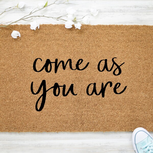 Come as You Are Doormat Etsy