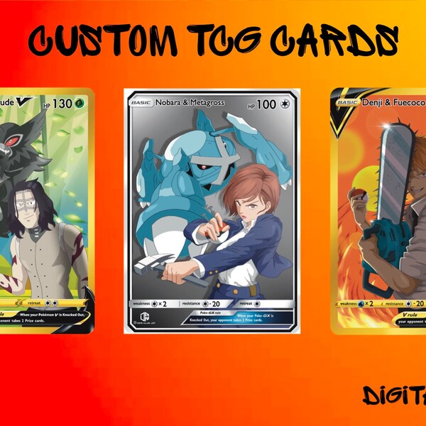 Pokemons Custom Card Etsy