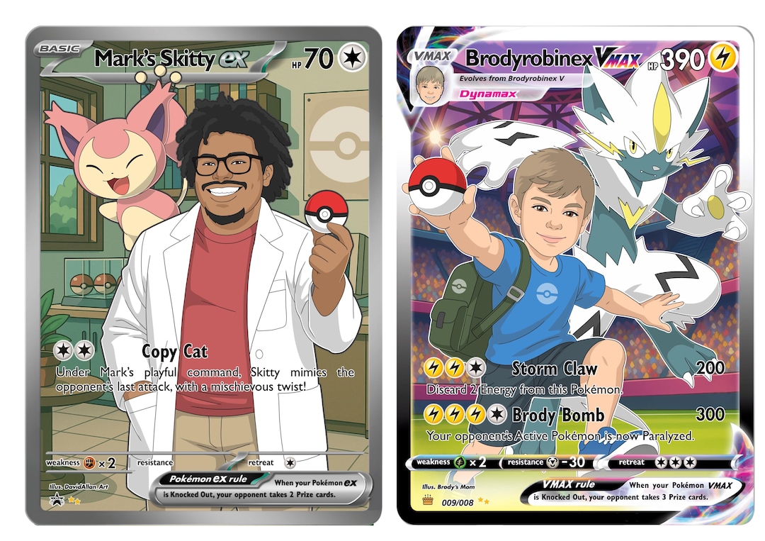 Custom Pokemon Cards Personalized Pokemon Card Gift, Unique Pokemon Custom Card With Your Person & Pokemon - Etsy Custom Pokemon Cards Personalized Pokemon Card Gift, Unique Pokemon Custom Card With Your Person & Pokemon - Etsy