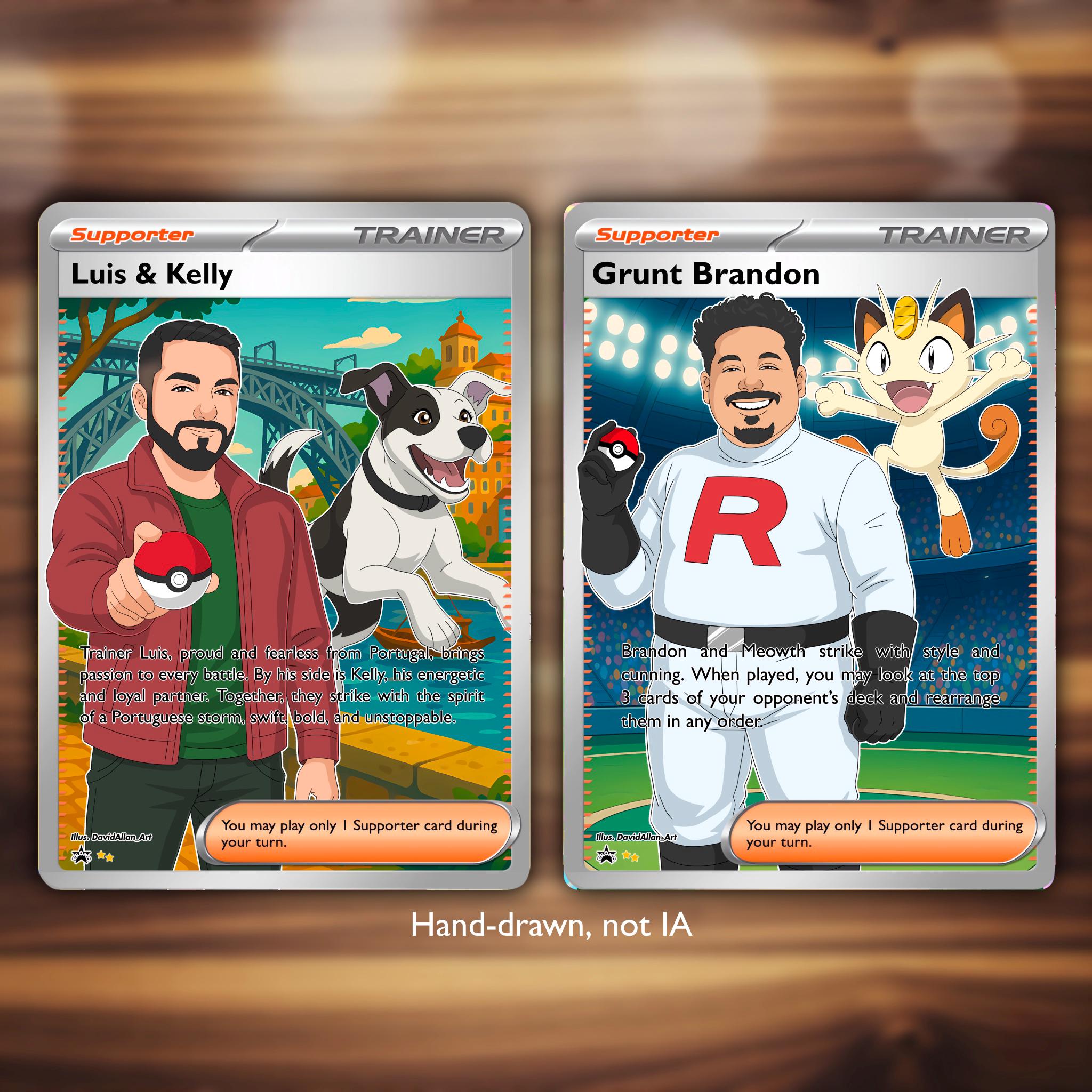 Custom Pokemon Cards  Personalized Pokemon Card Gift, Unique Pokemon  Custom Card With Your Person & Pokemon - Etsy