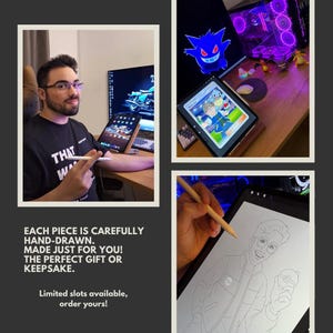 Custom Pokémon Card Drawing – Personalized Pet Portrait, Hand-Drawn Anime Style Gift image 8