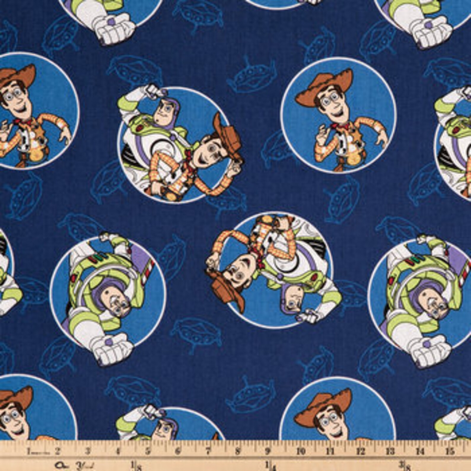 Toy Story Cotton Fabric by the yard Etsy