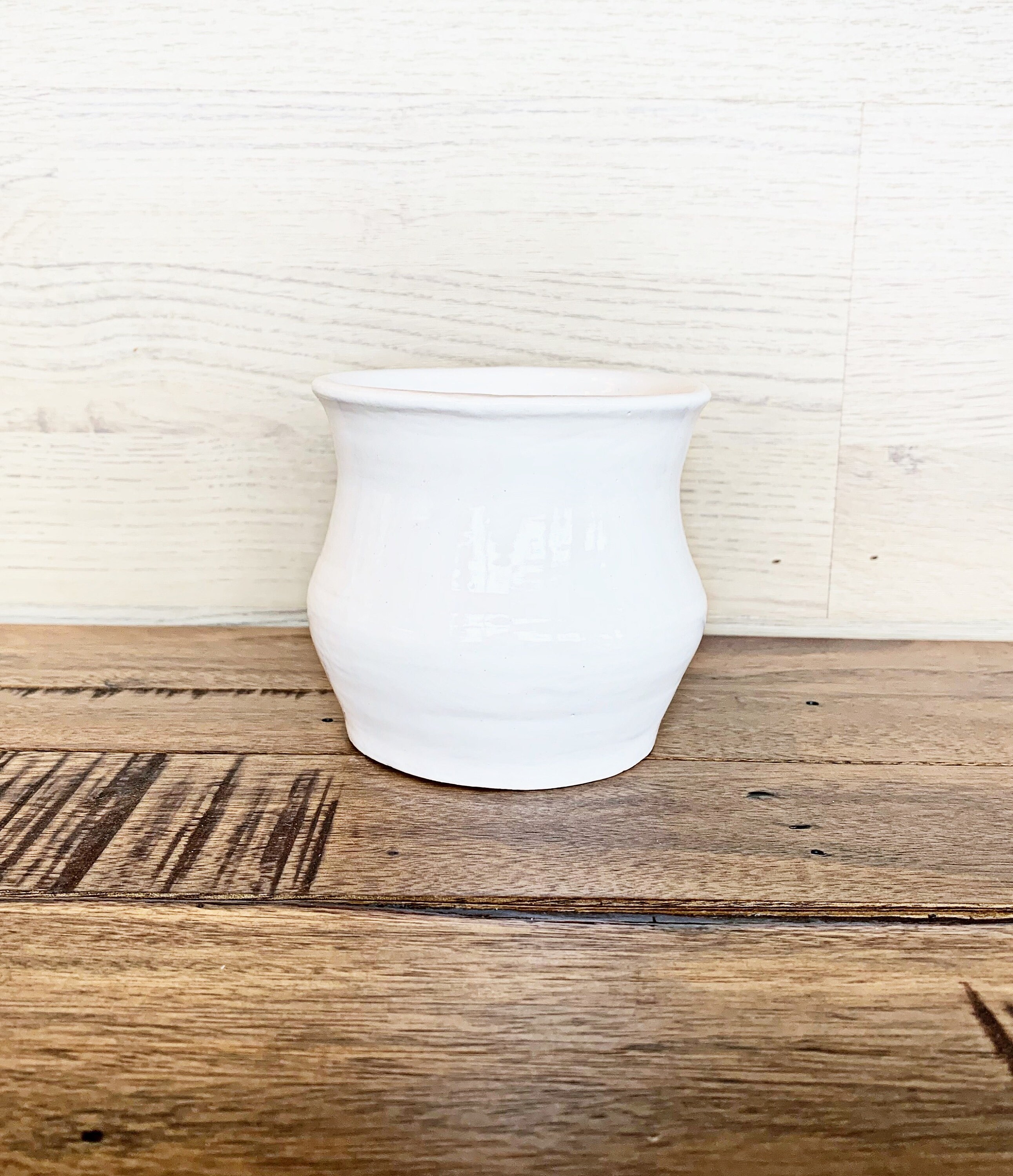 White flower vase Etsy