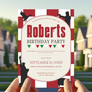 Sopranos Inspired Party Invitation Template, Mafia Theme Birthday Canva Invite, Editable Italian Mob Digital Download, New Jersey Themed