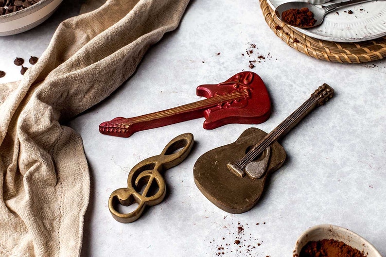 Chocolate Musicians Guitar Gift Set ultra Realistic Chocolate Etsy