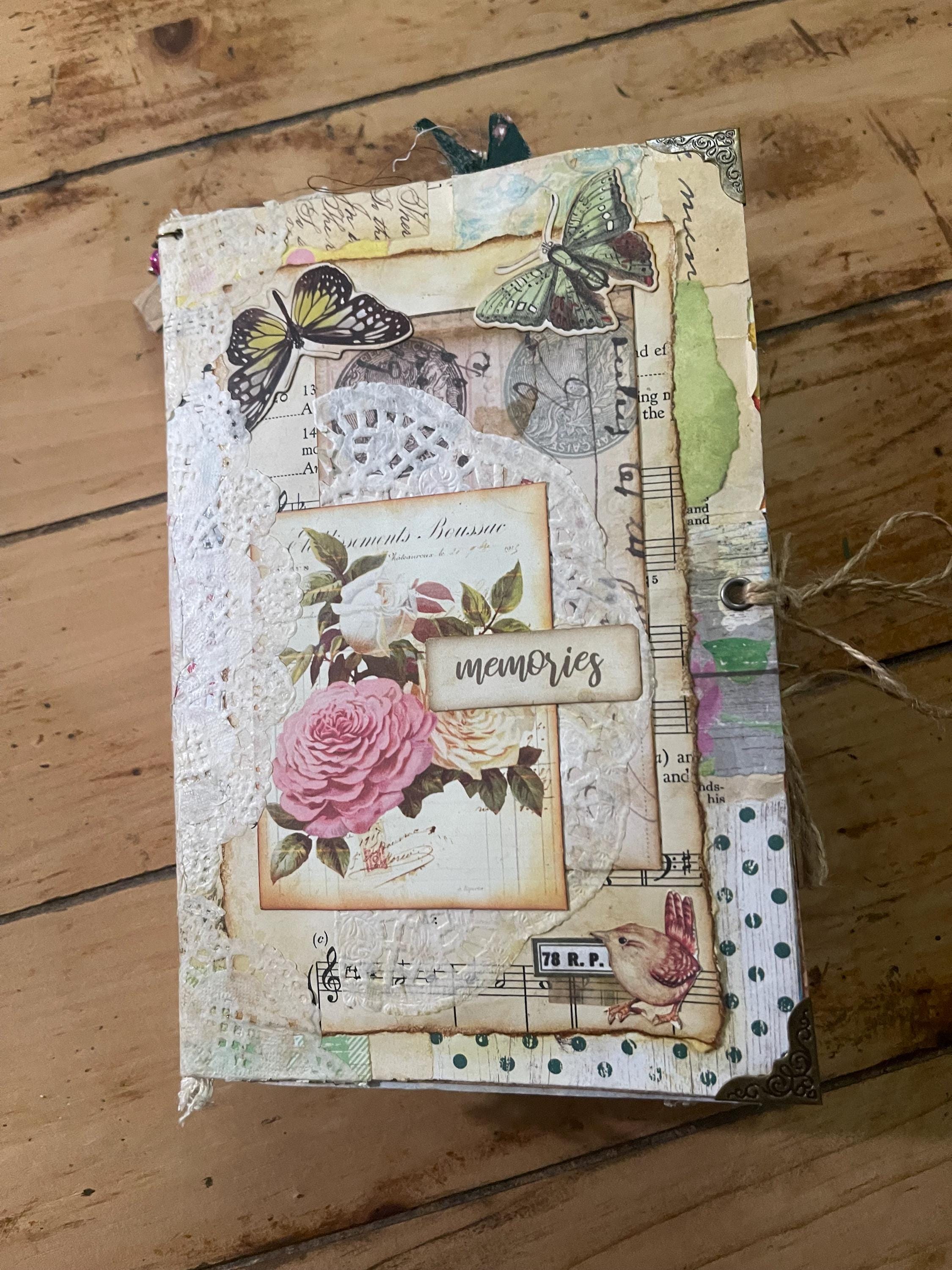 Diario basura, inspirador, grunge, hecho a mano