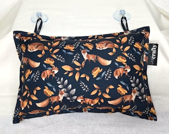Autumn fox & leaf bath pillow | Waterproof neck pillow for bathtub | Water resistant handmade bathtub spa pillow | Luxury bath neck cushion