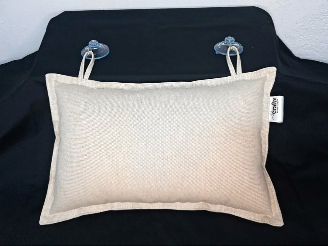 Panama Beige Bath Pillow Blue Waterproof Neck Pillow for Bathtub Water