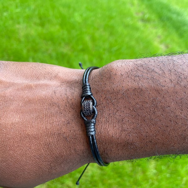 Leather Bracelet Etsy UK