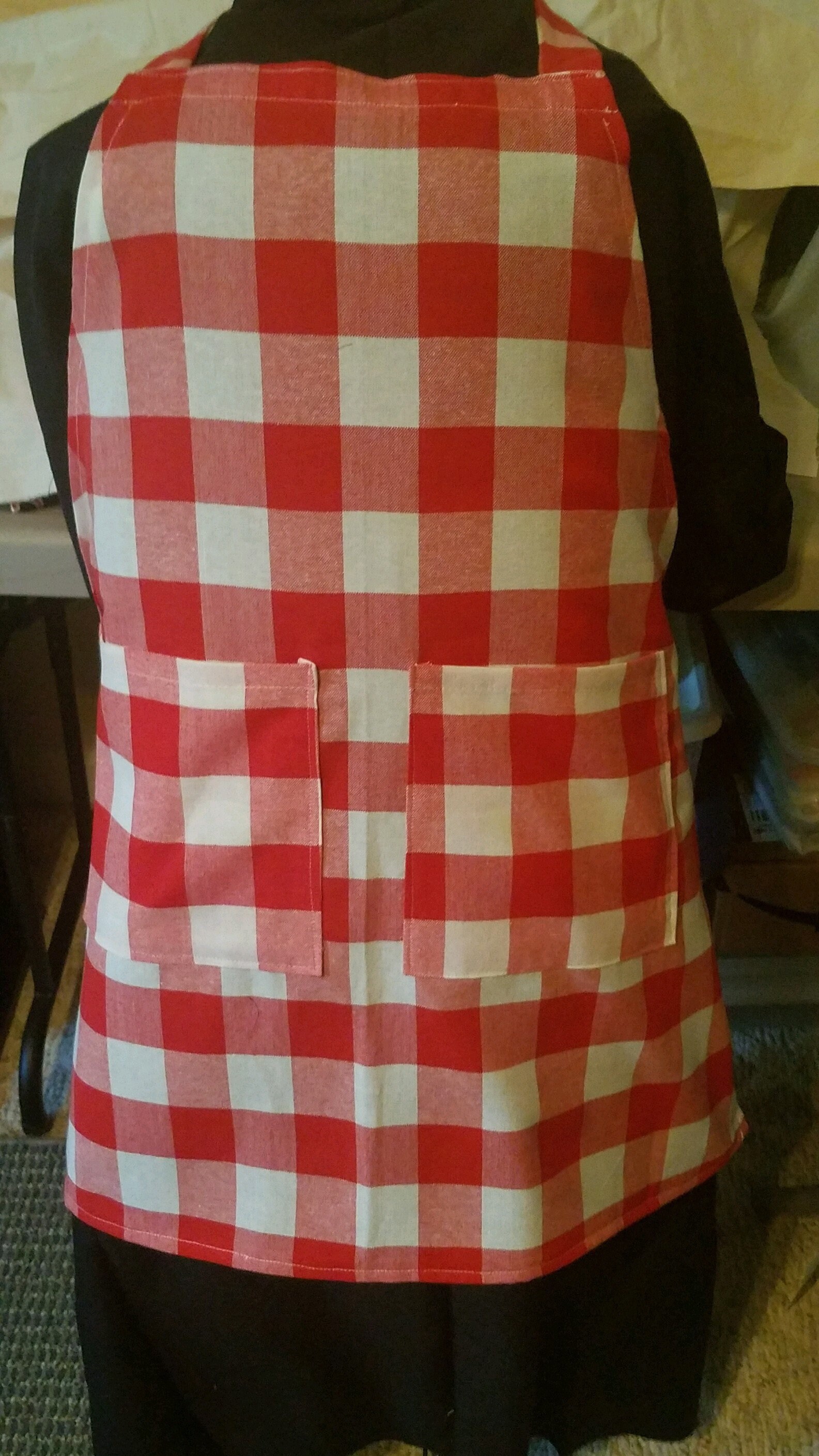 Pioneer Woman Charming Check Apron Etsy