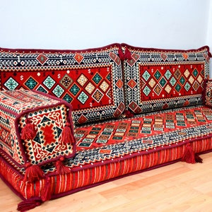 Floor Seating Sofa Mutlicolor Arabic Majlis Floor Cushions Turkish Home Decor Oriental Set Seat Yoga Meditation floor sofa Moroccan Boho set