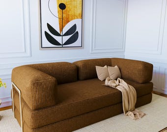 Teddy Sofa, Foldable Yoga Meditation Sofa Bed, Living room Sectionals, Ottoman Couch pouf, Floor Seating Sofa, Seat Cushions, Japanese couch