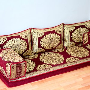Oriental Floor Sofa: Moroccan Bohemian Decor, Meditation Seating