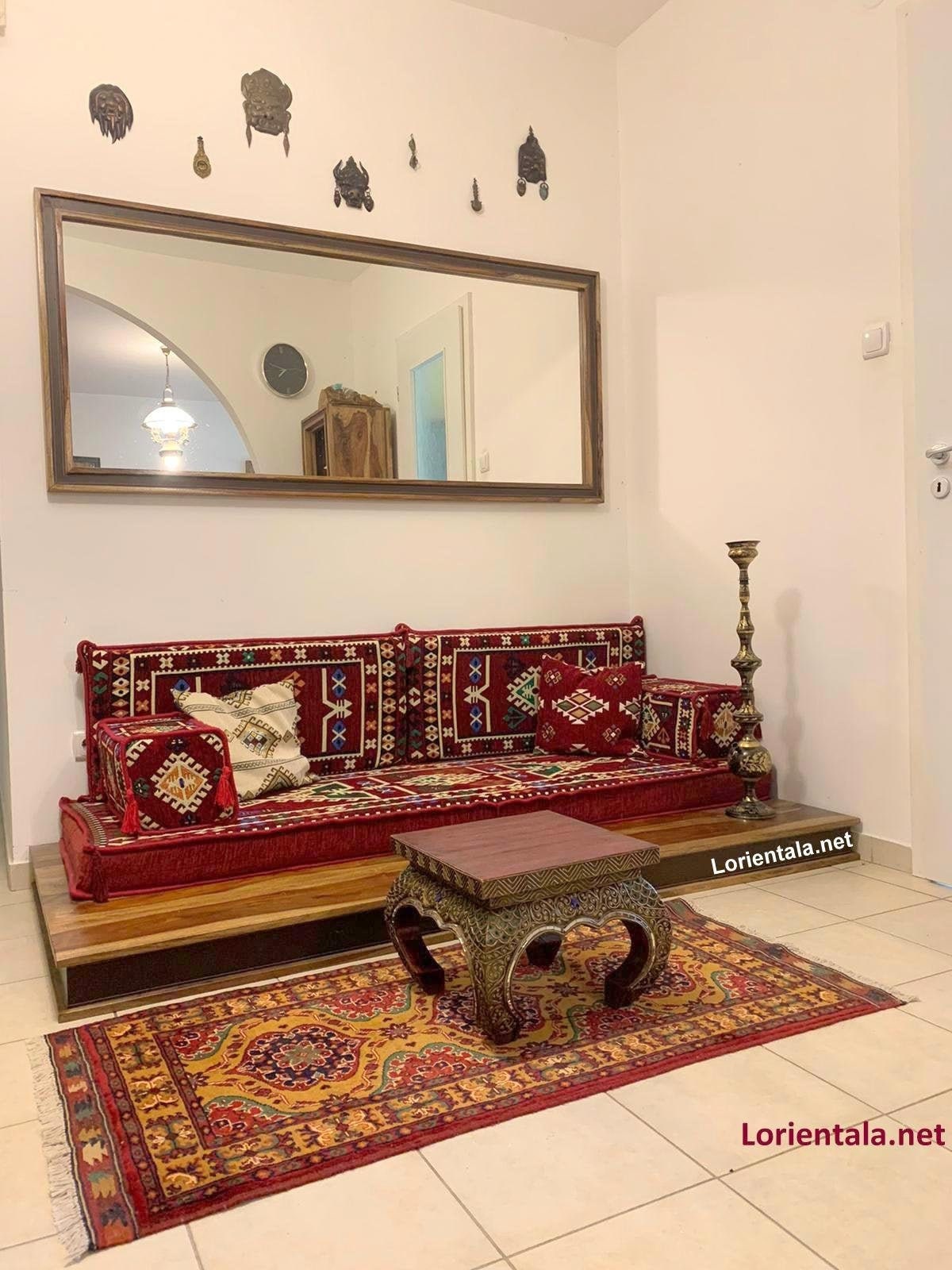 Arabic Seating Sofa Floor Cushions Turkish Home Decor Pillows Etsy