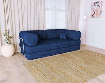 Teddy Sofa, Foldable Yoga Meditation Sofa Bed, Living room Sectionals, Ottoman Couch pouf, Floor Seating Sofa, Seat Cushions, Japanese couch