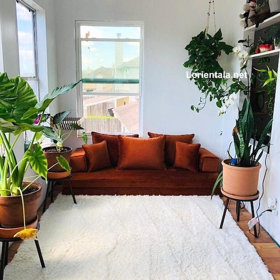 moroccan floor pillow couch