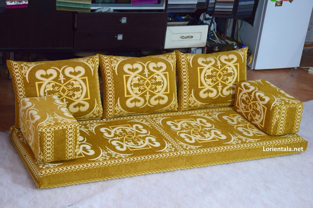 Arabic Seating Sofa Floor Cushions Turkish Home Decor Oriental Etsy