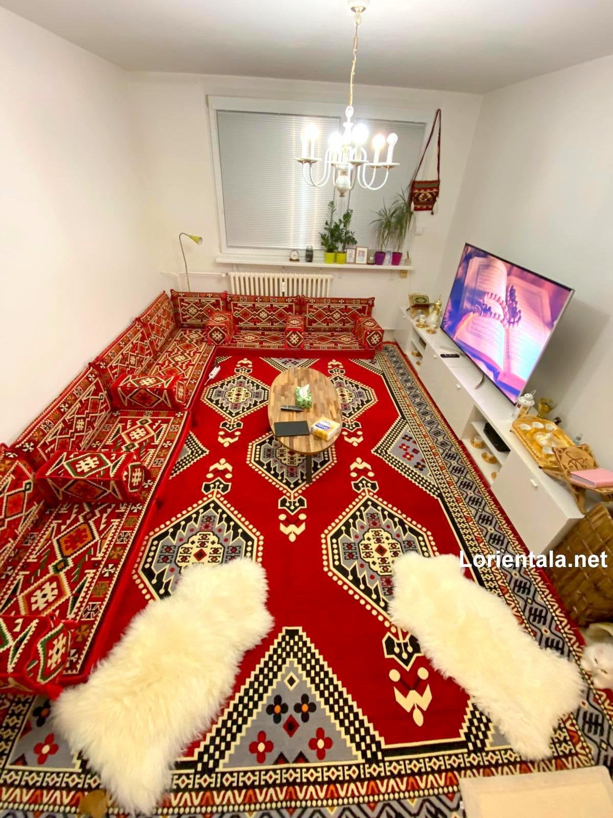 Majilis Rug Living Room Furniture Furniture Home & Living Big L SHAPED Oriental ...