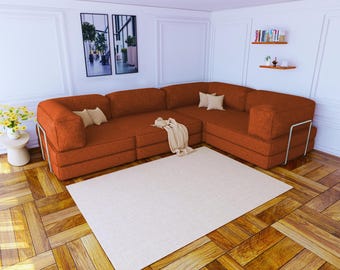 Cord Bodencouch, Faltbares Yoga Meditation Schlafcouch, Wohnzimmer Accessoires, Ottomane Couch Pouf, Boden Sitzmöbel Sofa Set, Sitzkissen