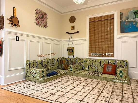 Pistachio green sofa deals