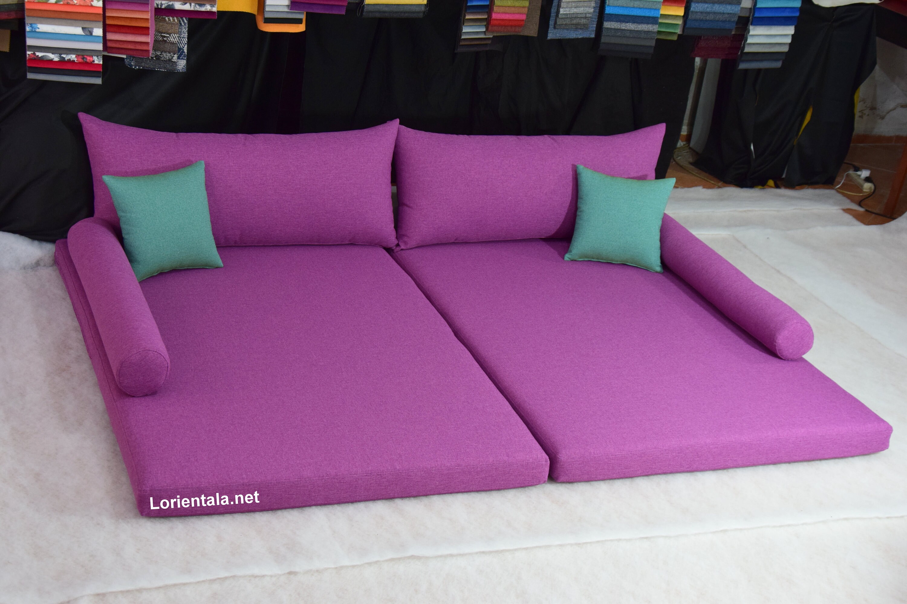 Custom Floor Cushion Linen Fabric Floor Seating Sofafloor Etsy