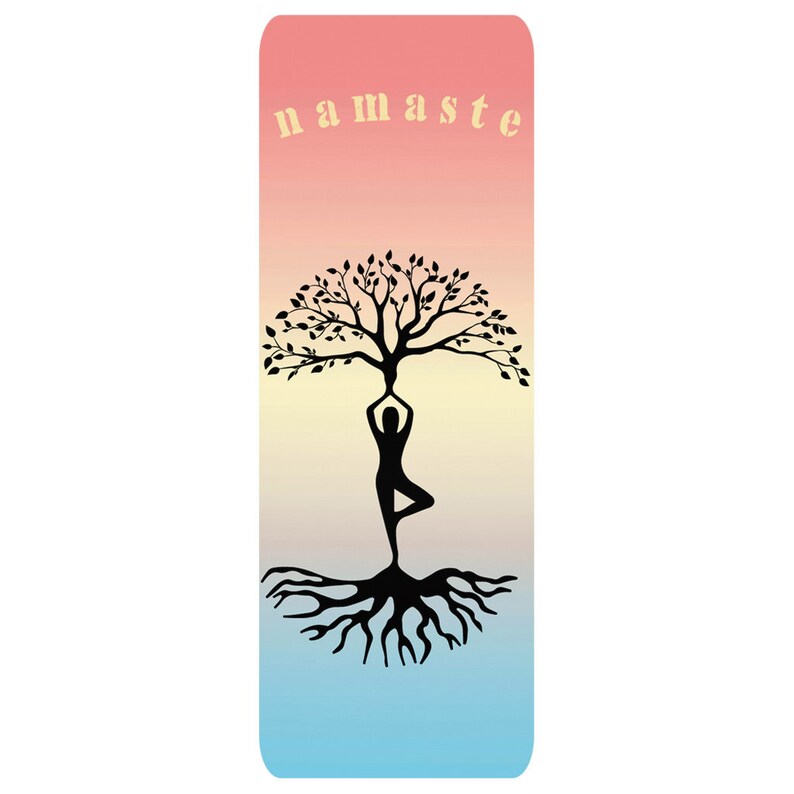 Namaste Tree Pose PRINTED YOGA MAT Personalized Yoga Rug Etsy