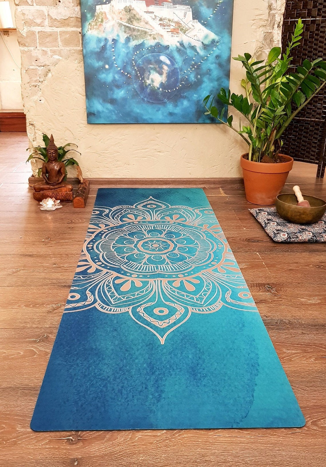 Personalized Mandala Yoga Mat Custom Yoga Mat Pilates Yoga Etsy
