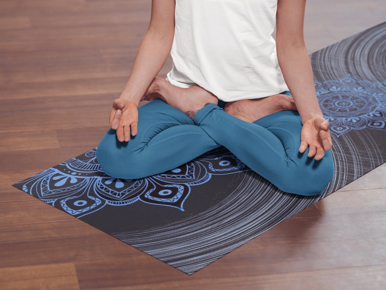 Cosmic Mandala PRINTED YOGA MAT Personalized Yoga Rug Etsy