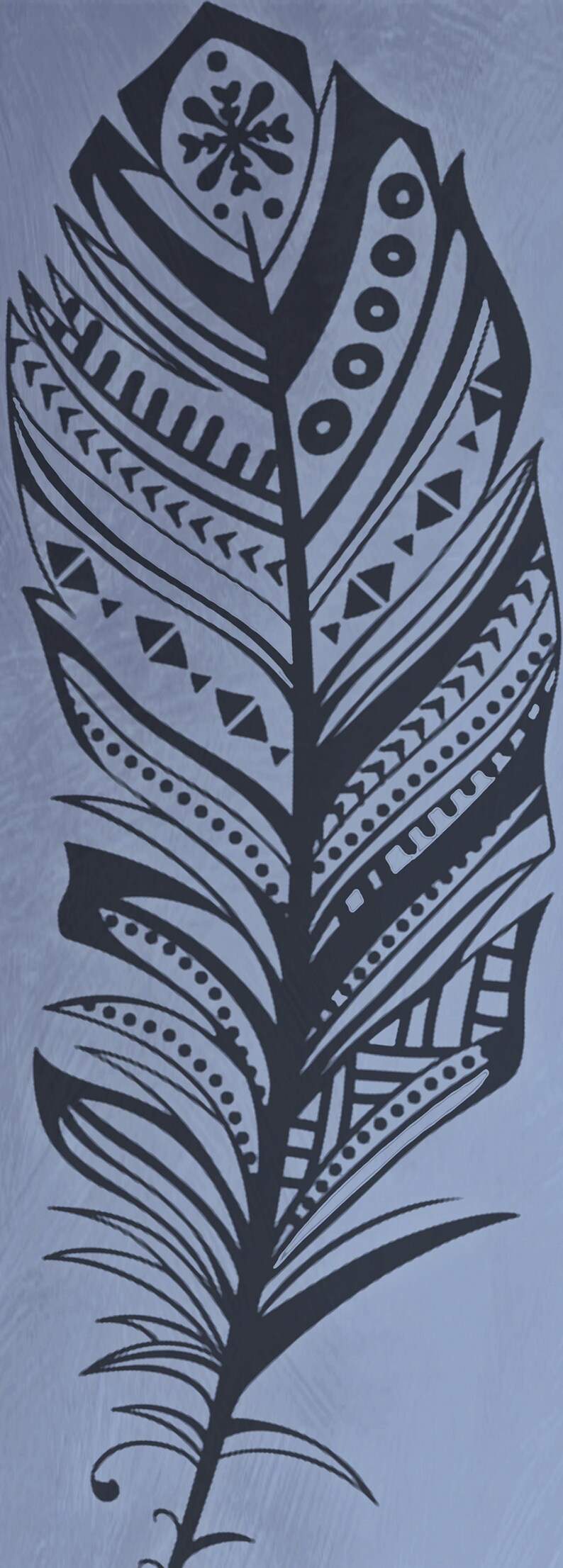 Phoenix Feather Yoga Mat Thick Yoga Mat Boho Yoga Mat Yoga Etsy