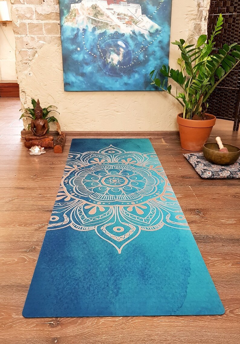 Mandala of Light PRINTED YOGA MAT Personalized Yoga Mat Etsy