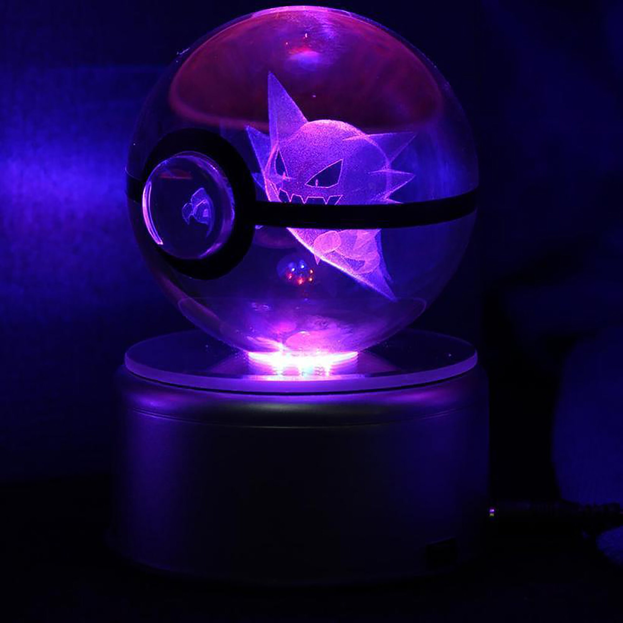 Haunter Pokeball Pokemon Crystal Pokeball master ball Etsy
