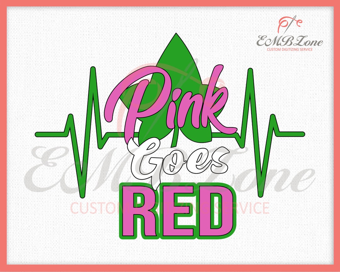 Pink Goes Red Svg Pink Goes Red Digital Image Clipart Etsy