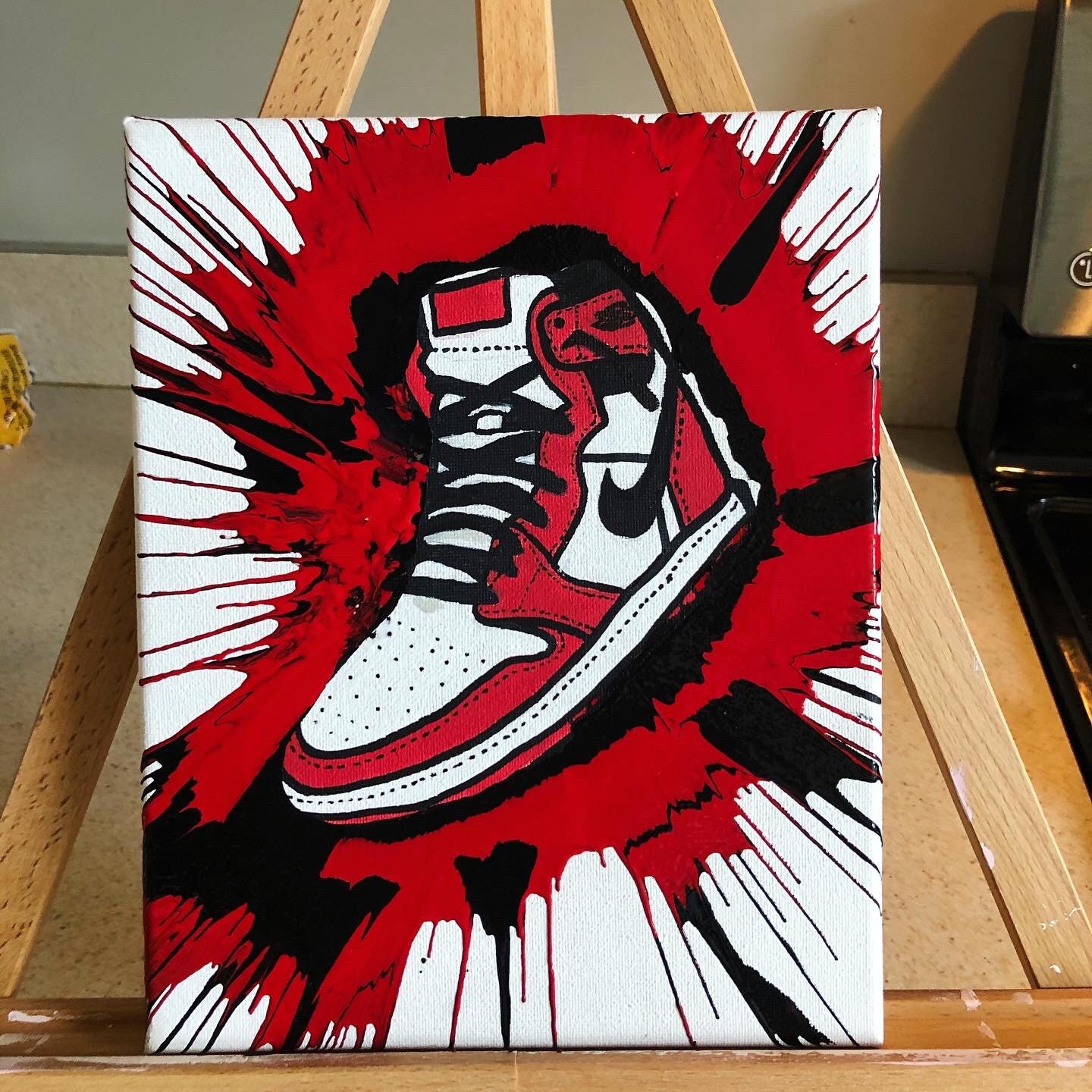 air jordan canvas painting