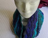 Cowl, Hand Crocheted- Red Heart Boutique Unforgettable Dragonfly