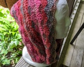 Cowl, Hand Crocheted- Red Heart Boutique Unforgettable Heirloom