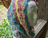 Cowl, Hand Crocheted- Red Heart Boutique Unforgettable Candied