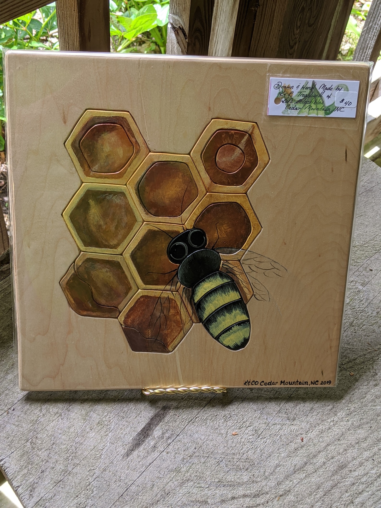 Wooden Bee Puzzle Etsy