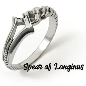 Evangelion Spear of Longinus Silver Ring