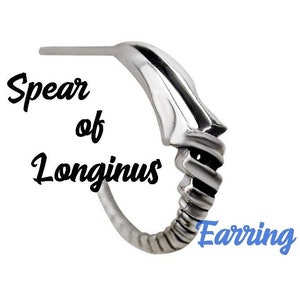 Evangelion Spear of Longinus Silver Earring