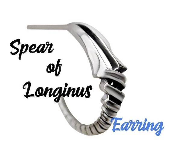 Evangelion Spear of Longinus Silver Earring - Etsy