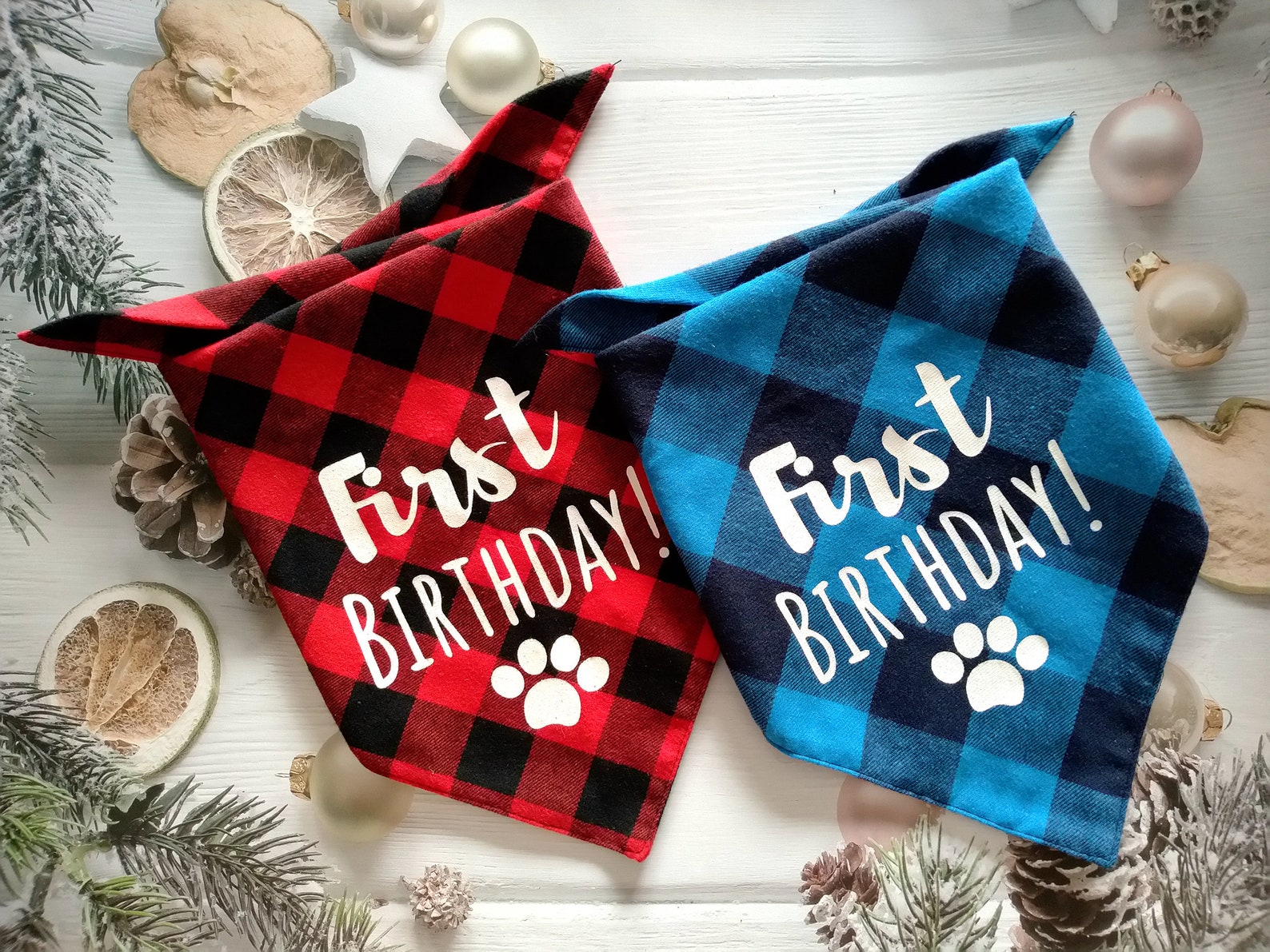 Dog 1ST Birthday Bandana First Birthday Party Puppy Bandana Etsy