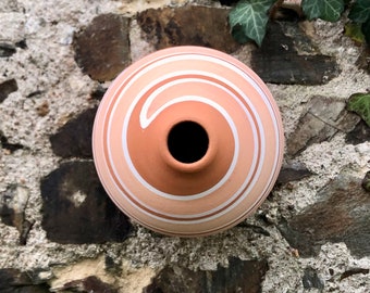 Nichoir Oiseaux mésange charbonnière 32mm en argile poterie artisanale en terre cuite