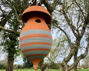 Nichoir à Mésange bleue en argile Terre-cuite Poterie Artisanale