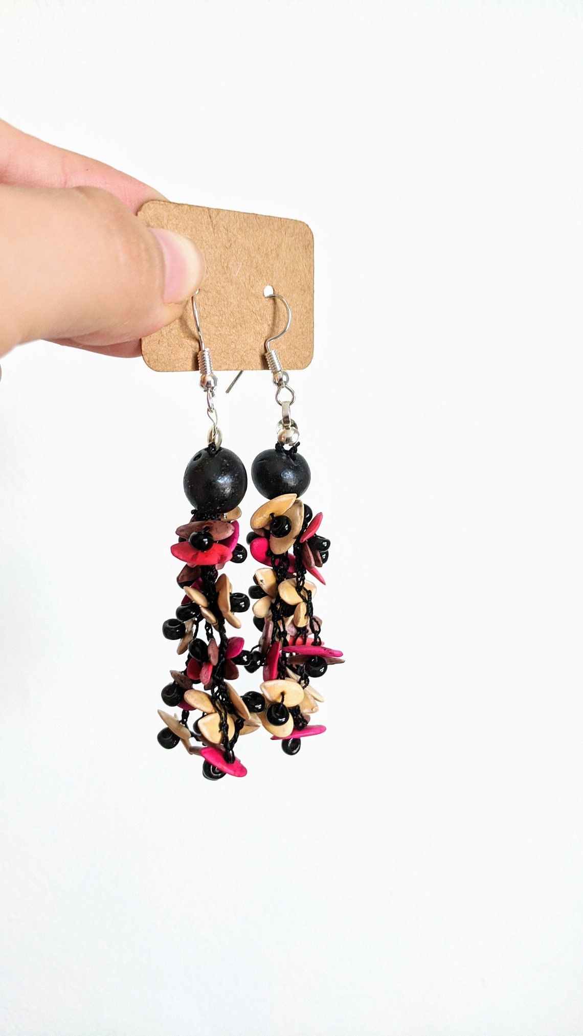Multi color earrings 4 sets main image 1