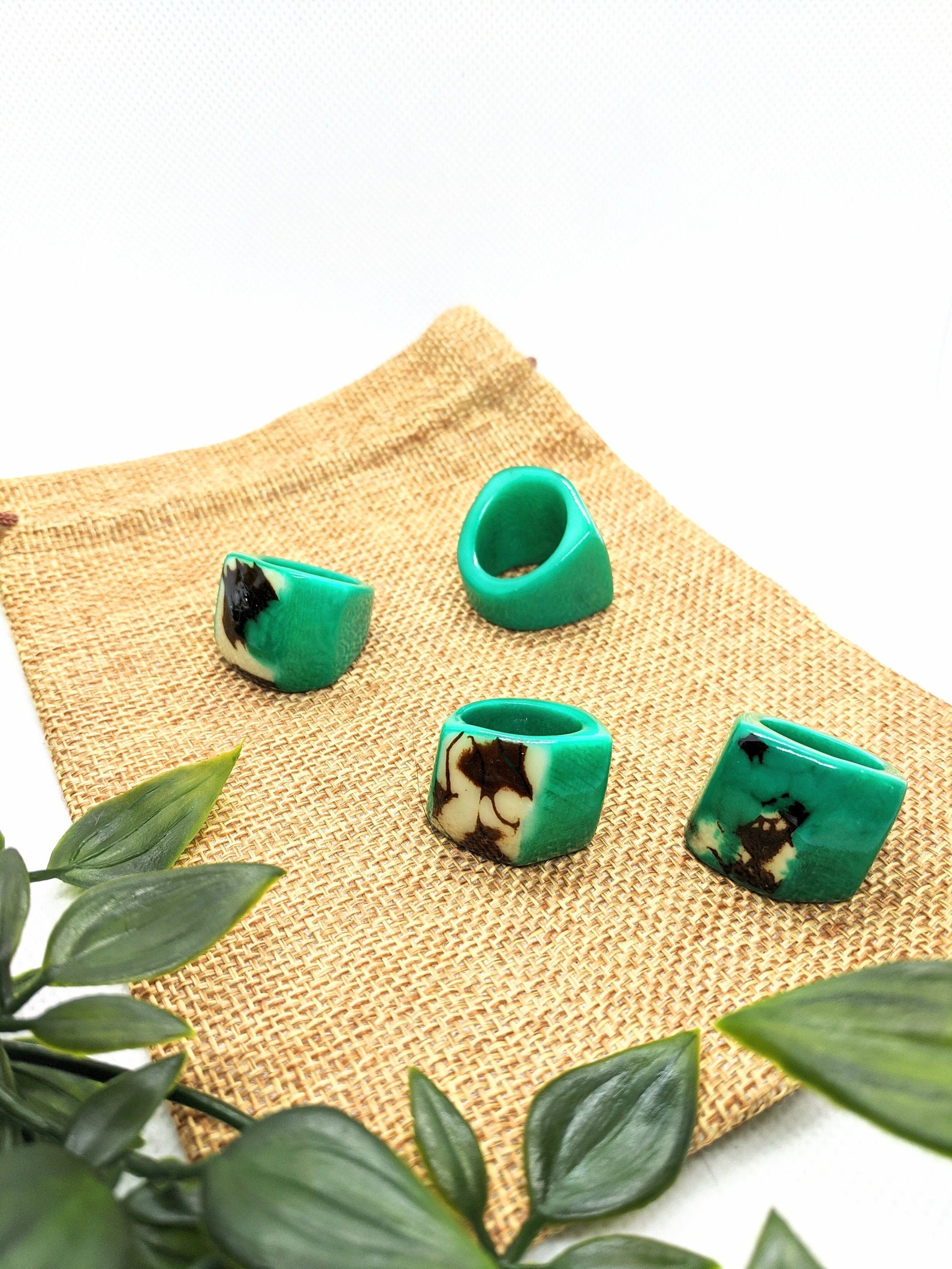 Vegetal Ivory Ring. Tagua Nut Jewelry. Chunky Nut Ring. Etsy