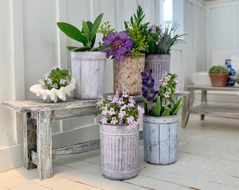 Dollhouse containers/planters - printable paper wraps for using with spray bottle caps