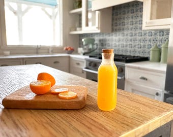 Dollhouse 1/12 scale carafe of orange juice