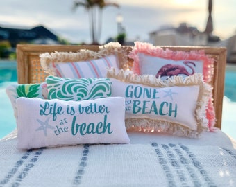 Dollhouse Pillows Printable File - Tropical