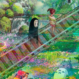 Spirited Away • Ghibli Garden  art print | Anime decor | Anime art | Wall decor | Ghibli art | 4x6 and 8x10 sizes